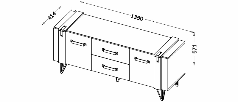 Skříňka pod TV - LOFTER LO7