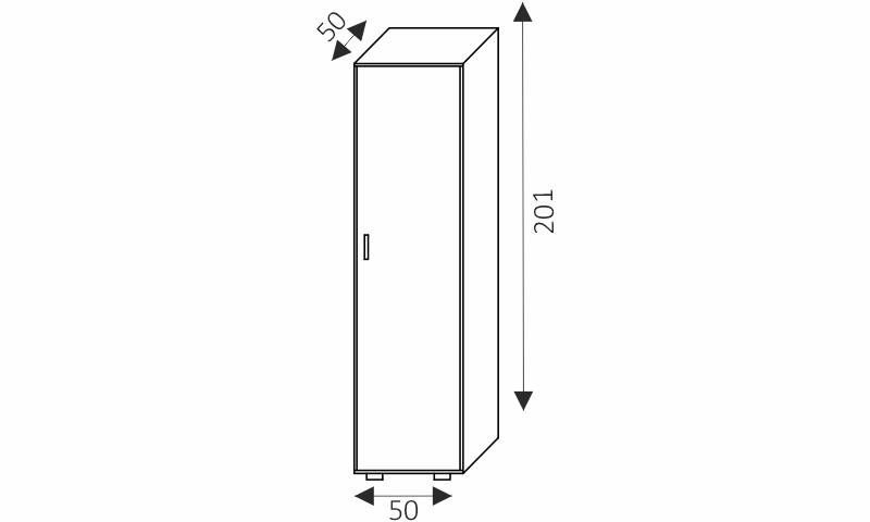 Skříň - INEZ PLUS 26 rozměry