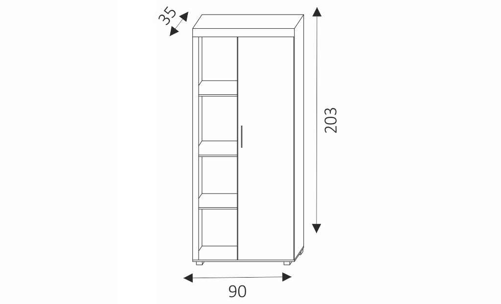 Skříň - SAMBA 2 rozměry