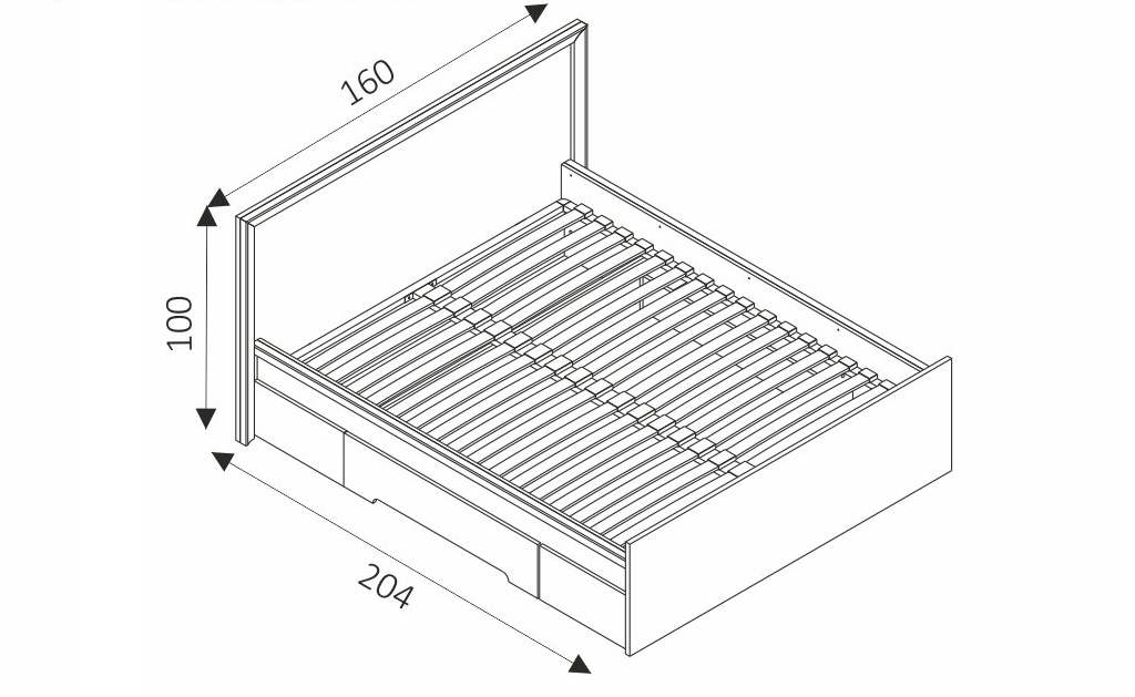 Postel - FINEZJA F10 rozměry