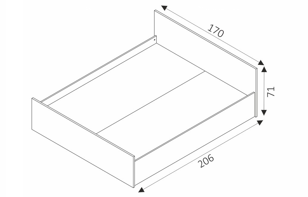 Postel - MAXIMUS M17 rozměry