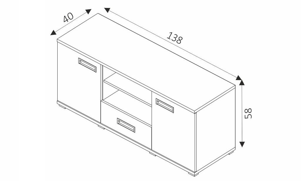 Skříňka pod TV - PENELOPA P3