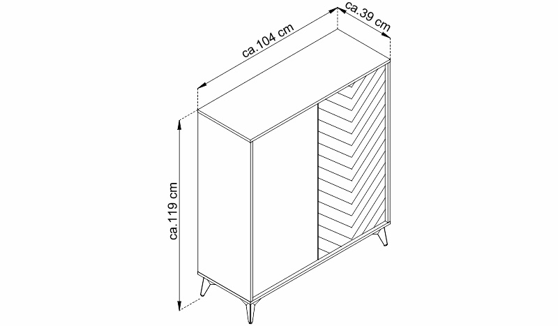 Komoda - DIAMOND KD104