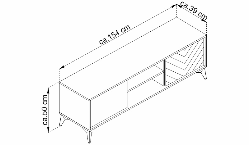 Skříňka pod TV - DIAMOND RTV154