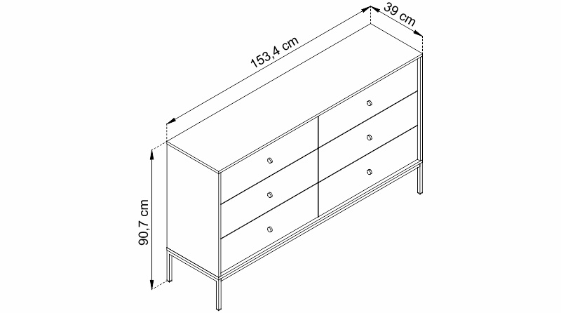 Komoda - MONO MKS154