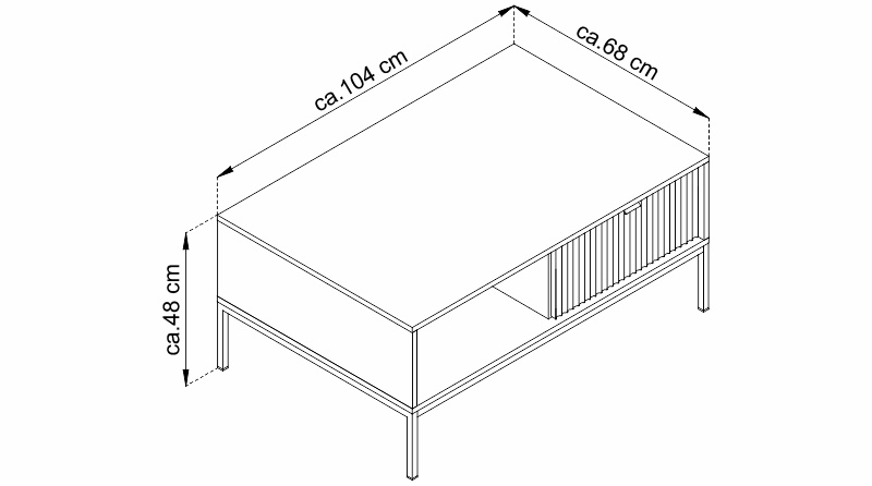 Konferenční stolek - NOVA L104
