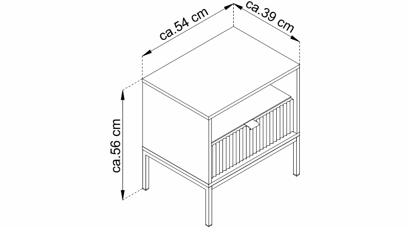 Noční stolek - NOVA S54