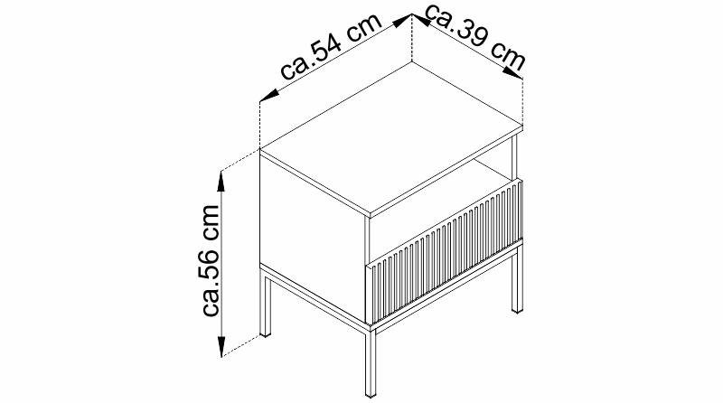 Noční stolek - SENTO S54