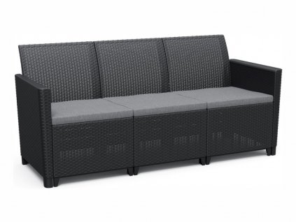 Zahradní pohovka - ALLIBERT CLAIRE 3 SEATERS SOFA