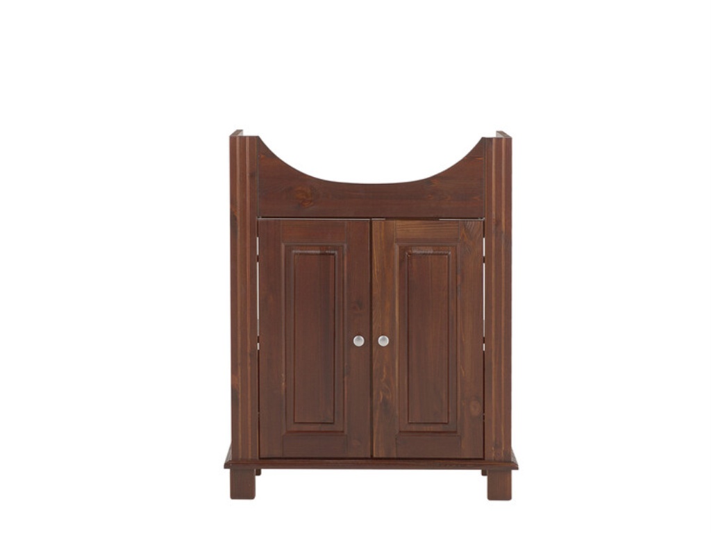 MAXIVA Stojatá skříňka pod umyvadlo - RETRO 864, šířka 65 cm, hnědá borovice