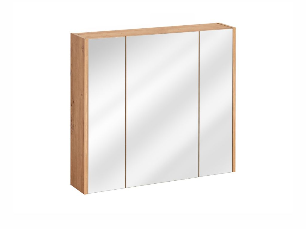 MAXIVA Závěsná skříňka se zrcadlem - MADERA 841, šířka 80 cm, dub artisan