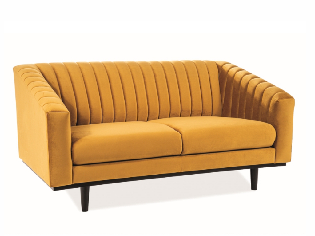 MAXIVA Pohovka - ASPREY 2 Velvet, čalouněná, různé barvy na výběr Čalounění: žlutá (Bluvel 68)