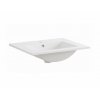 Zápustné umyvadlo - UM.601, 60 cm, keramické, lesklá bílá