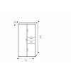 Šatní skříň - NEMO 2 rozměry