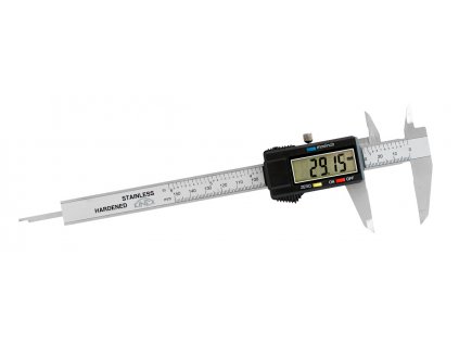 Digitální posuvné měřítko pro leváky KINEX, 200/50 mm, DIN 862