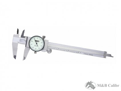 Mechanické posuvné měřítko (šuplera / posuvka) INSIZE 150 mm s posuvovým kolečkem s přesností 0,03 mm 1311-150A