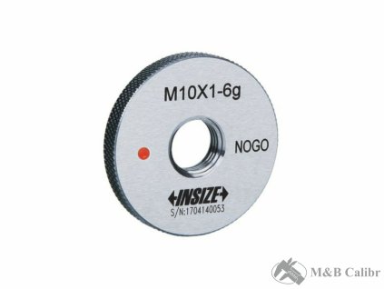 Metrický závitový kroužek s jemným stoupáním zmetkový M45x3-6g INSIZE