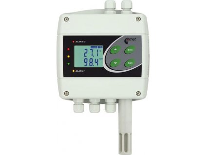 COMET H7530 snímač teploty , vlhkosti a tlaku s alarmy s připojením na Ethernet