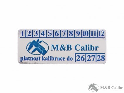 stitek platnost kalibrace do 26 27 28