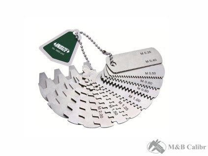 Šablony pro měření roztečí ozubených kol 0,35-4,5 mm INSIZE