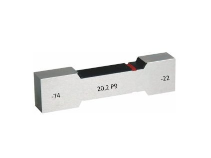 Mezní kalibry drážek hřídelů, Typ: A, 2-5,999 mm