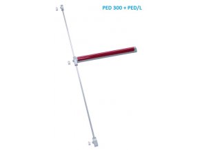 PED/L  - Set táhel s 2 horizontálními uzamykacími body (Barva stříbrná)