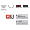 Požární konzole G461 NEW (Barva stříbrná)
