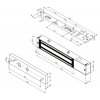 Securitron VISTA V2M600 - interiérový elektromagnet (Signalizace Ne)