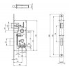 Zadlabací zámek FAB 5220 (TYP 5220/18N)