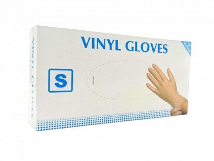 Vinylové rukavice transparentní, nepudrované, 100 ks