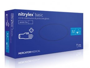 NITRYLEX BASIC - Nitrilové rukavice (bez pudru) lila, 100 ks