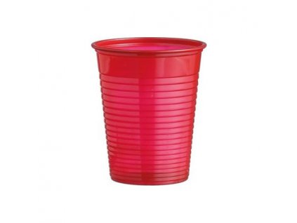 Kelímek na vodu 0,2L, různé barvy - 100 ks Barva: červená