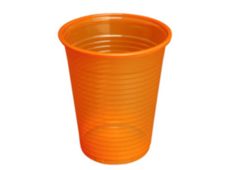 Kelímek na vodu 0,2L, různé barvy - 100 ks Barva: pomerančová