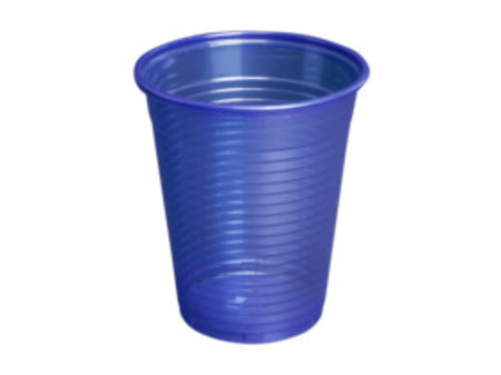 Kelímek na vodu 0,2L, různé barvy - 100 ks Barva: tm.modrá