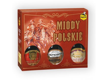 Apis - Miody polskie - Gift box with 3 types of mead - 0.75 l