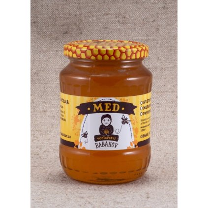 Včelařství Babákov - Med květový (s pohankou) - 0,95 kg