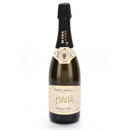 Čebelarstvo Oder - Šumivá medovina Mana z medovicového medu - polosladká (2008) (karton 3x 0,75l) 11%