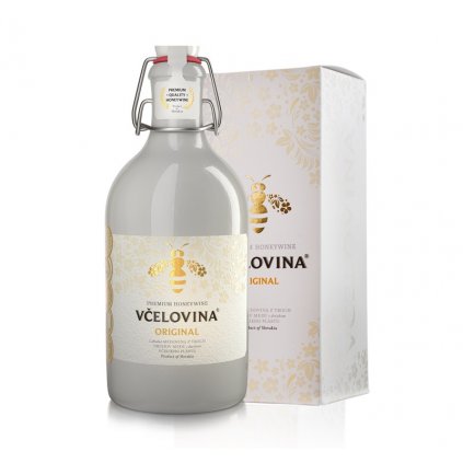 Včelco - Včelovina Original - Retro edice (v dárkové krabičce) (karton 6x 0,5l)  13,5%, keramika