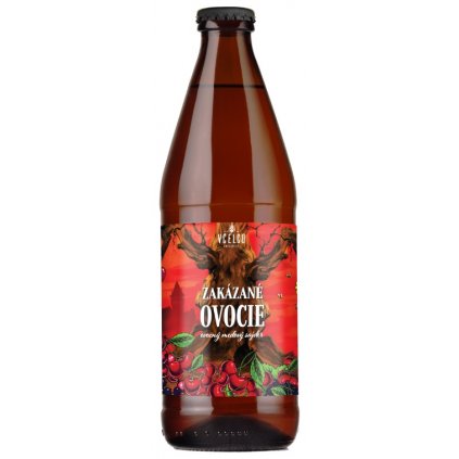 Včelco - Zakázané ovoce (medový ovocný cider) (karton 12 x 0,5l)