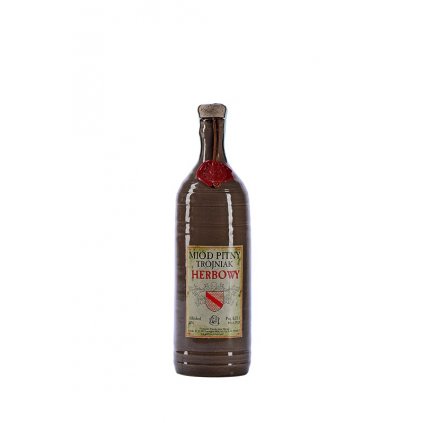 Pasieka Jaros - Herbowy - Miód pitny Trójniak (starý archív 2008) - 0,75 l  13%, keramika