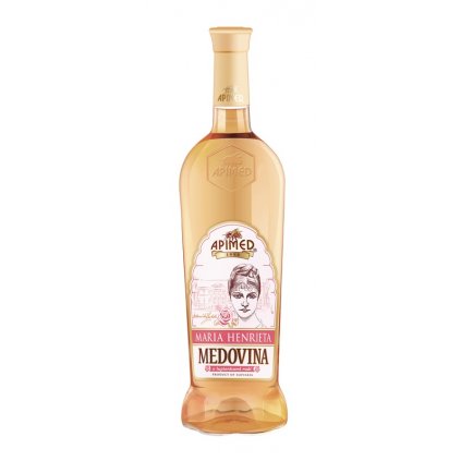 Apimed - Maria Henrieta - medovina s lupínky růží - 0,75 l  13,5%