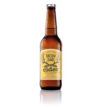 Tátův sad - cider polosuchý (karton 6x 0,5l) 5,6%, sklo