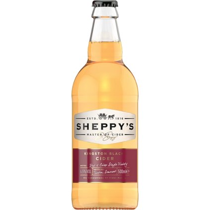 Sheppy's Kingston Black Cider (karton 6x 0,5l) 6,5%, sklo