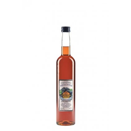 Včelí farma pod Zvičinou - Podzvičinská medovina - borůvková - 0,5 l 14%, sklo