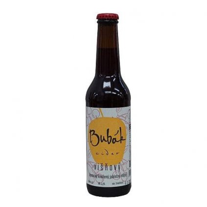 Bubák cider - višňový - 0,33 l  4,5%, sklo