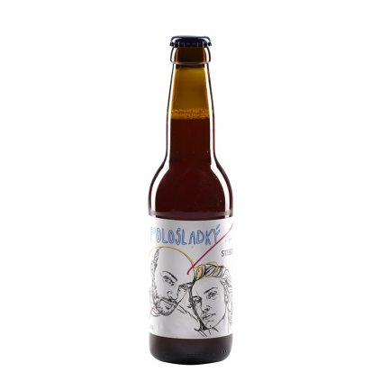 Stebou cider - polosladký - 0,33 l 4%, sklo