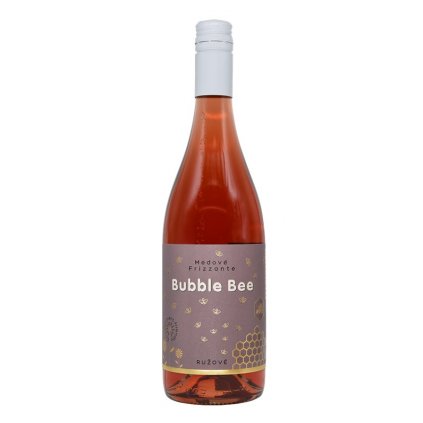 Apimed - Medové Frizzante Bubble Bee - růžové - 0,75 l  9%, sklo