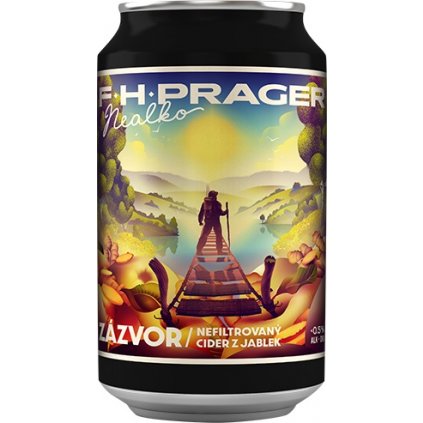 F.H. Prager Nealko Cider - zázvor - 0,33 l  0,5%, plechovka