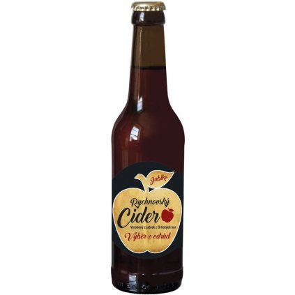 Rychnovský cider - jablko - Výběr z odrůd - 0,33 l  4,5%, sklo