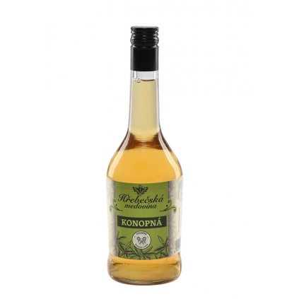 Hřebečská medovina - konopná - 0,5 l 12%